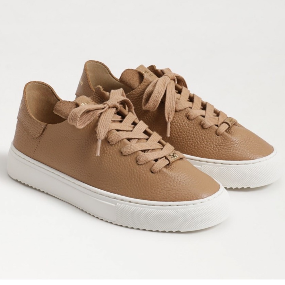 Sam Edelman Tan Leather Sneakers
